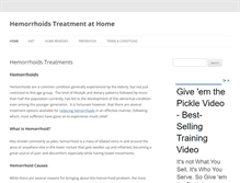 Tablet Screenshot of hemorrhoids-cured.com